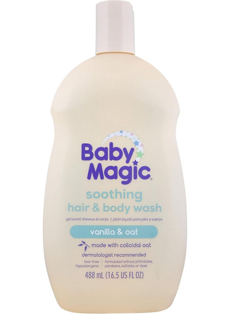 Baby Magic Soothing Hair & Body Wash With Vanilla & Oat 488 ML
